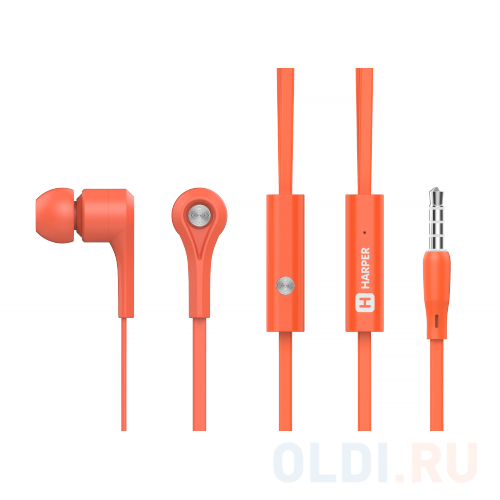 

Наушники HARPER HV-402 / Проводные / Внутриканальные с микрофоном / Оранжевые / 20 Гц - 20 кГц / 103 дБ / Двухстороннее / Mini-jack / 3.5