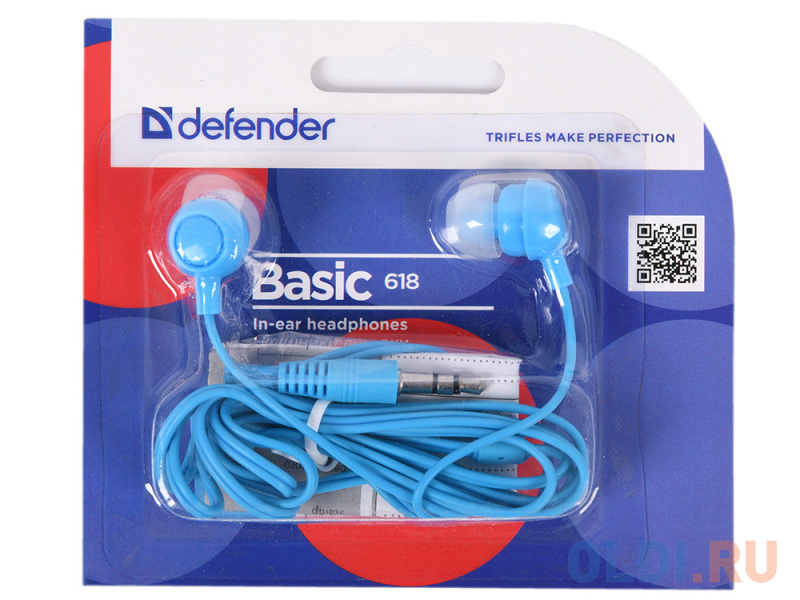 

Наушники Defender Basic 618 синий 63628