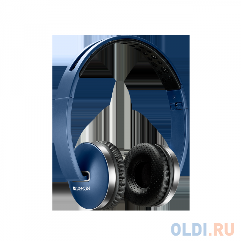 

Гарнитура CANYON (синий,Bluetooth 4.2,управление громкостью и микрофоном,6 часов работы ,Mикро-USB,складные) (CNS-CBTHS2BL