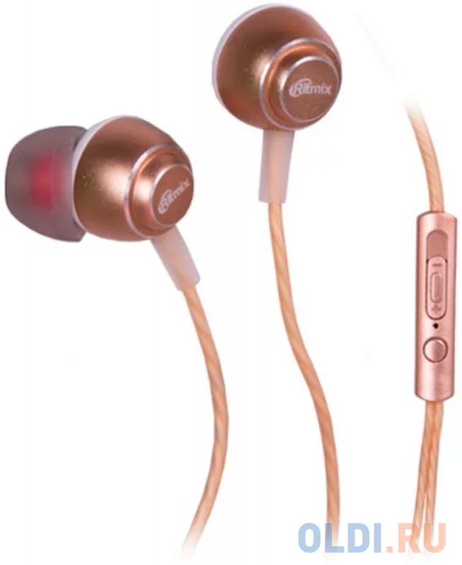 

Гарнитура Ritmix RH-150M золотистый