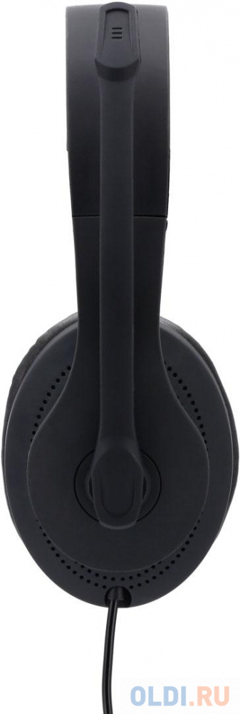 Наушники с микрофоном Hama HS-P200 черный 2м мониторы оголовье (00139923) - фото 3