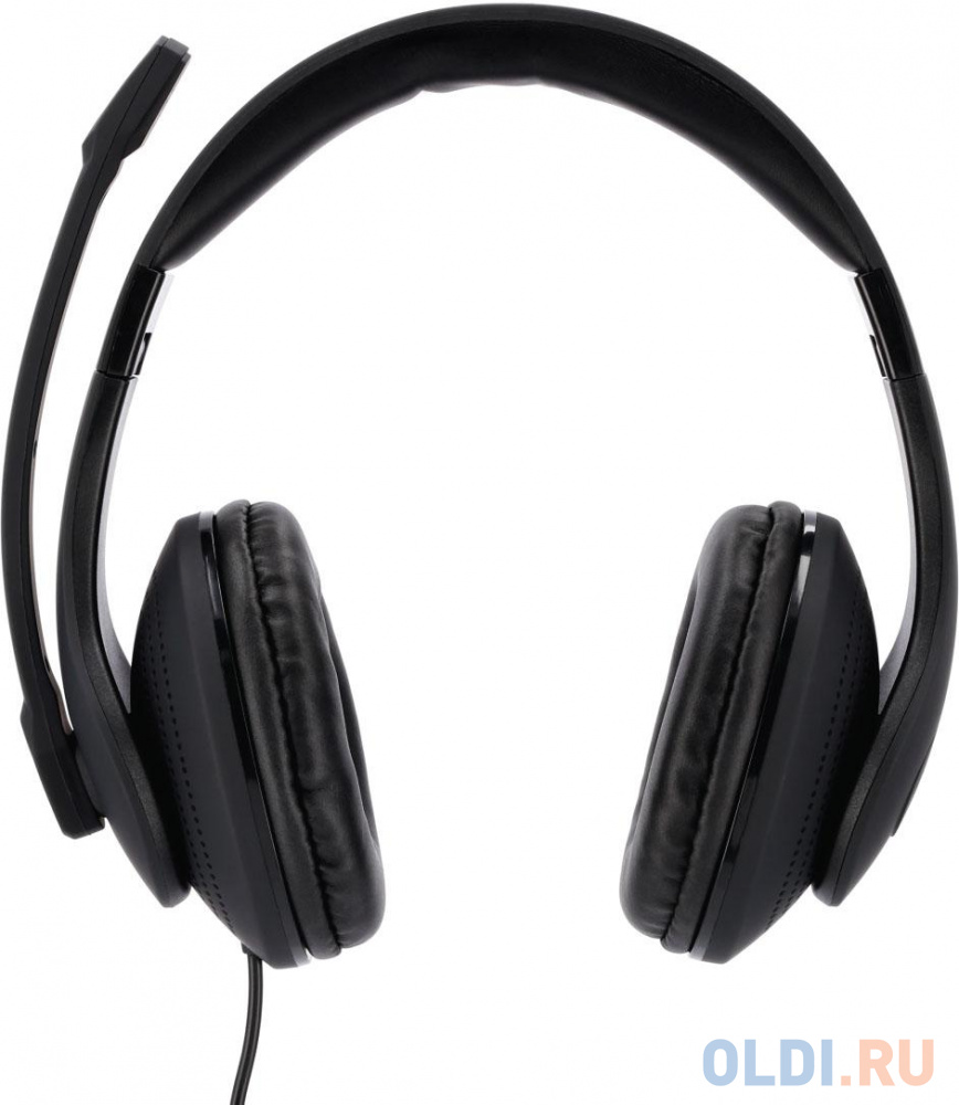 Наушники с микрофоном Hama HS-P200 черный 2м мониторы оголовье (00139923) - фото 4