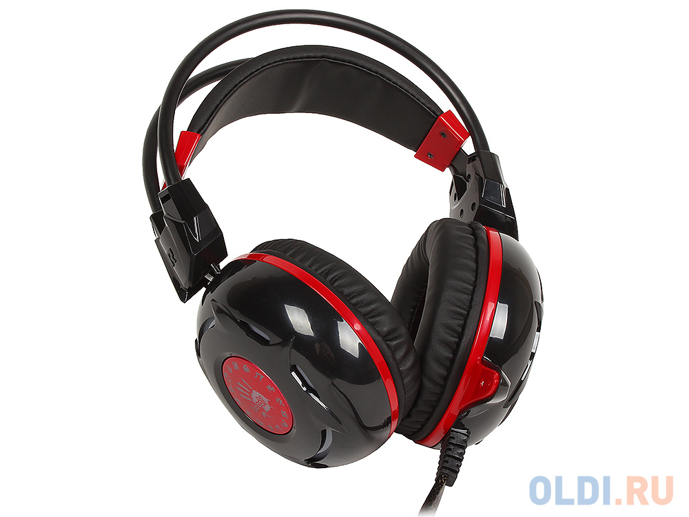 Гарнитура  A4Tech Bloody G300 черный/красный (2.2м) фото