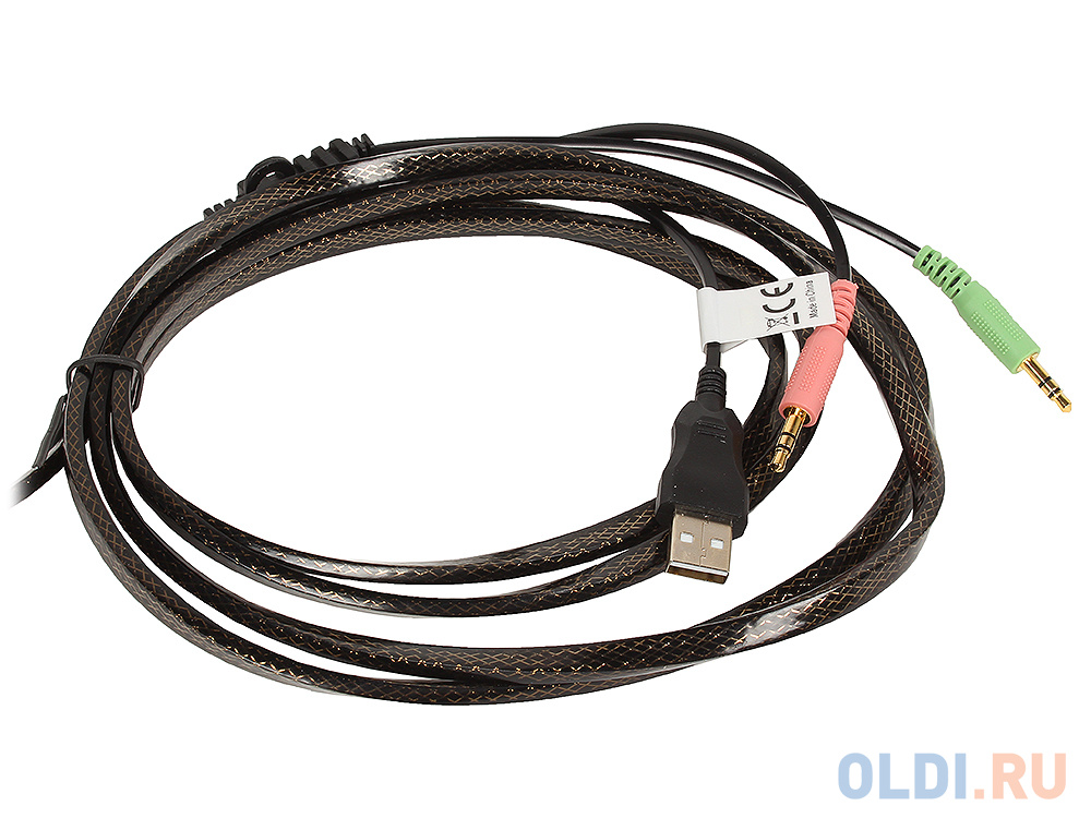 Гарнитура  A4Tech Bloody G300 черный/красный (2.2м) фото