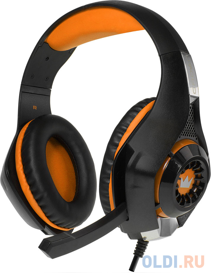 

Гарнитура Crown CMGH-102T Orange оранжевый черный