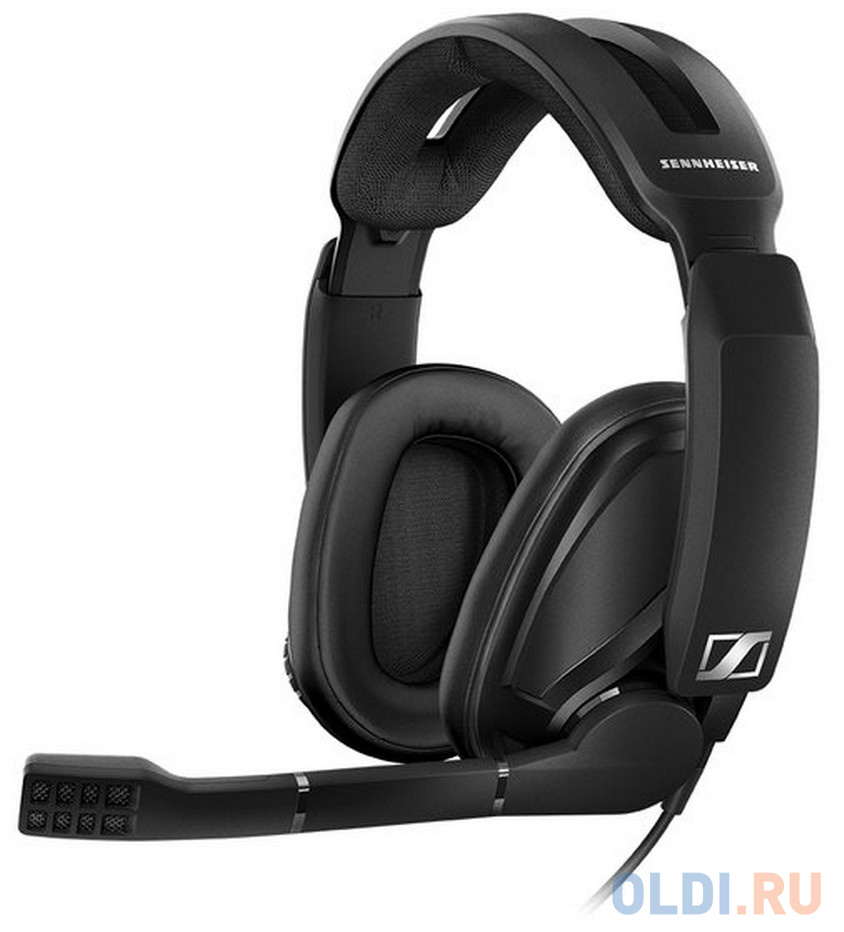 

Наушники с микрофоном Sennheiser GSP 302 черный 2м накладные оголовье (507243)