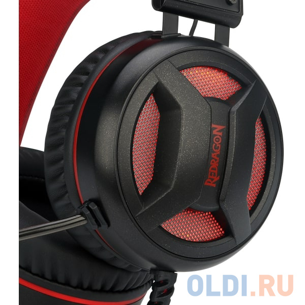 Гарнитура Redragon Minos красный + черный (подсветка,объемным звуком 7.1,кабель 2 м) фото