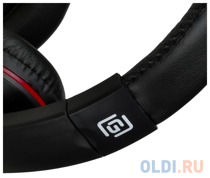 Наушники с микрофоном Oklick HS-L390G DRAGON черный/красный 1.8м мониторные оголовье (JD-728S) - фото 8