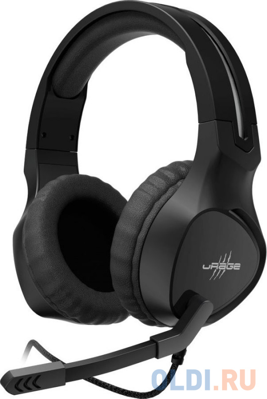 

Наушники с микрофоном Hama uRage SoundZ 300 черный 2.2м мониторы оголовье (00186009)