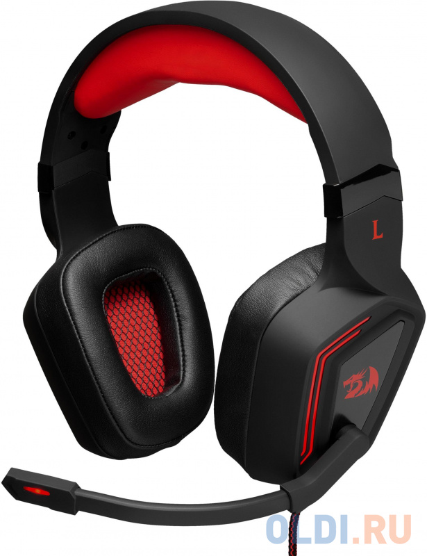 

Игровая гарнитура Muses 2 объемный звук 7.1, кабель 2 м Redragon