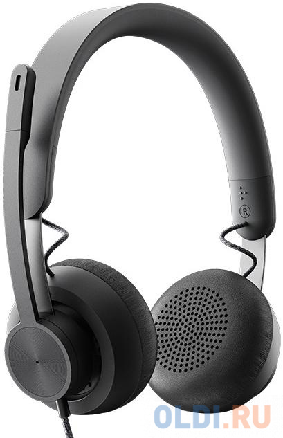 Logitech Headset Zone Wired  Teams Graphite гарнитура logitech headset zone wired uc graphite