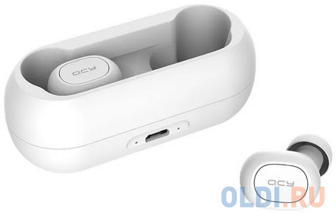 

Гарнитура вкладыши QCY T1C белый беспроводные bluetooth в ушной раковине