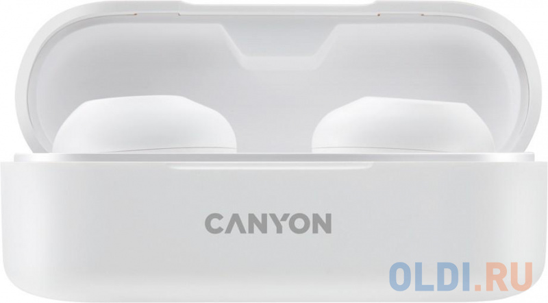 Canyon TWS-1 Bluetooth headset, with microphone, BT V5.0, Bluetrum AB5376A2, battery EarBud 45mAh*2+Charging Case 300mAh, cable length 0.3m, 66*28*24m фото