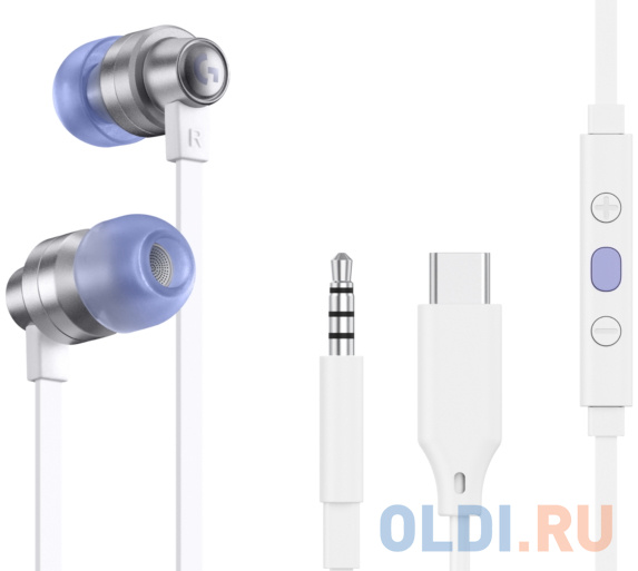 Игровая гарнитура проводная Logitech G333 Gaming Earphones белый 981-000930 фото