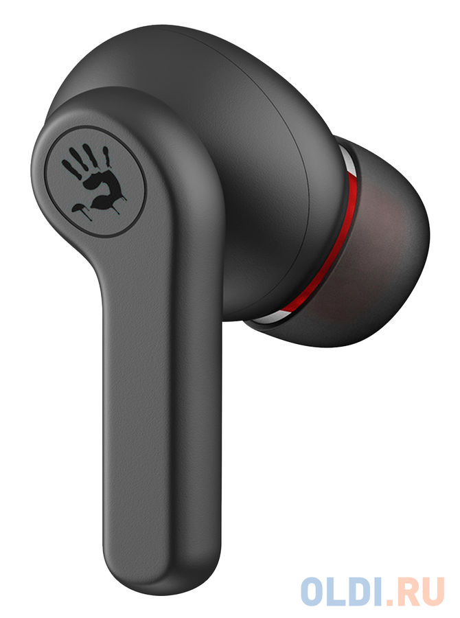 Наушники с микрофоном A4Tech Bloody M30 черный/красный вкладыши BT в ушной раковине (M30) фото
