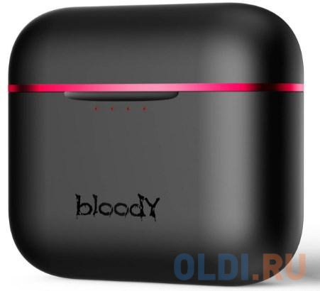 Наушники с микрофоном A4Tech Bloody M90 черный/красный вкладыши BT в ушной раковине (M90 BLACK + RED) фото