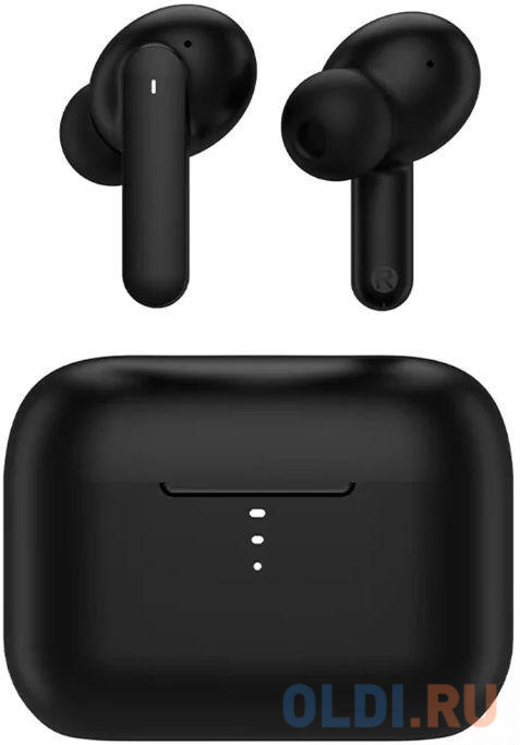 

Гарнитура вкладыши QCY T10 черный беспроводные bluetooth в ушной раковине