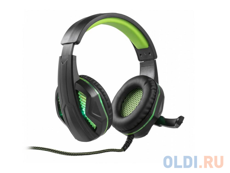Наушники HARPER Gaming Mirro GHS-R100 / Игровые / Проводные / Полноразмерные с микрофоном / Черный / 20 Гц - 20 кГц / 105 дБ / USB, Mini-jack