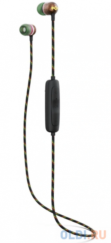 

Наушники Marley Наушники беспроводные внутриканальные Smile Jamaica Wireless 2 Rasta, Зеленый