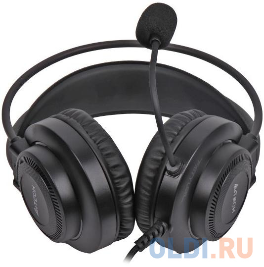 Наушники с микрофоном A4Tech Fstyler FH200U серый 2м накладные USB оголовье (FH200U GREY) фото