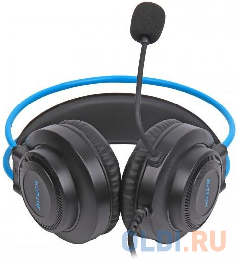 Игровая гарнитура проводная A4TECH FH200U синий фото