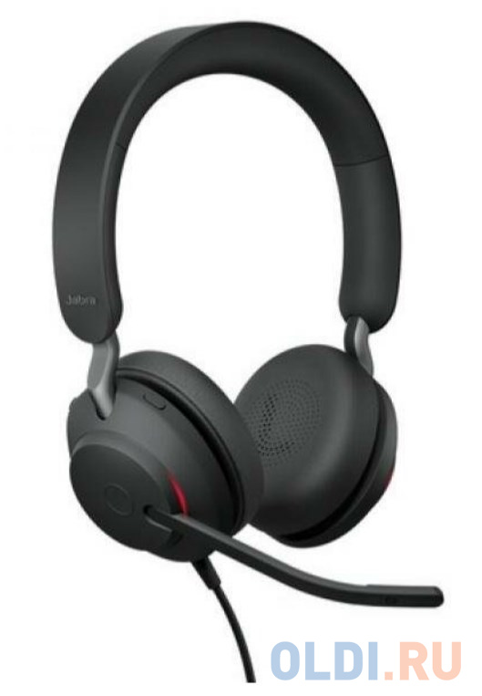 

Гарнитура Jabra Evolve2 40, USB-A, MS Stereo, Черный