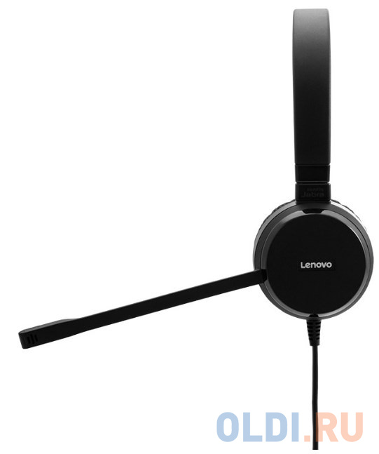 Наушники Lenovo WIRED VOIP STEREO HEADSET черный фото