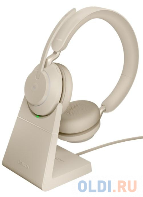 

Jabra Evolve2 65, Link380c MS Stereo Stand Beige, Бежевый