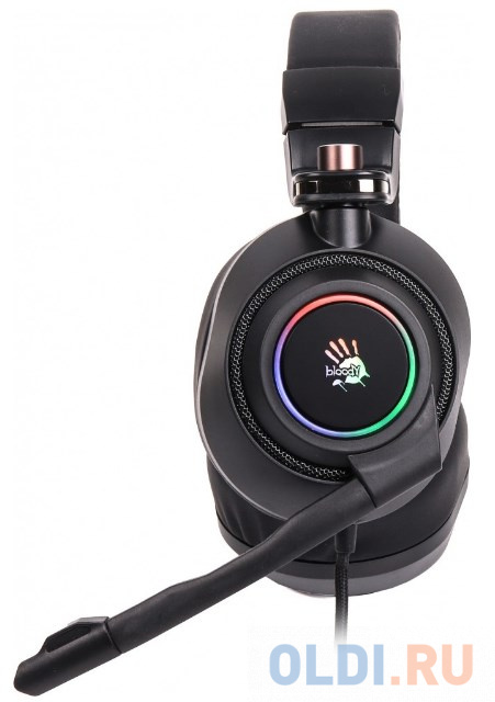 Наушники с микрофоном A4Tech Bloody G580 черный 2м мониторные USB оголовье (G580 USB /BLACK) фото