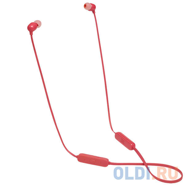 

JBL TUNE 115BT Bluetooth-наушники (гарнитура), корал, Красный
