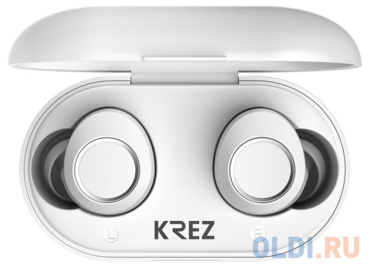 Наушники TWS KREZ BassBuds W EP07, белые фото