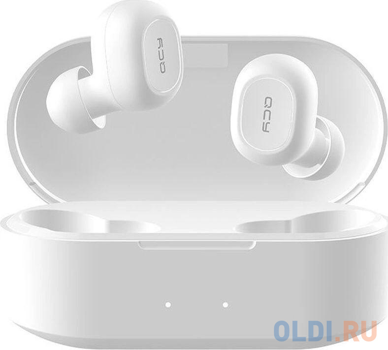 

Гарнитура вкладыши QCY T2S белый беспроводные bluetooth в ушной раковине