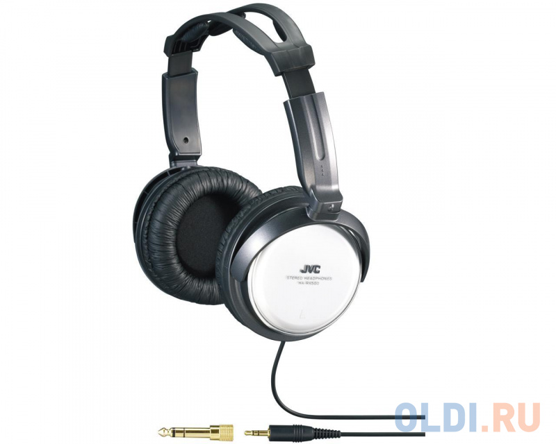 

Наушники JVC полноразмерные высококачественные, модель HA-RX500-E. Цвет: черный/белый