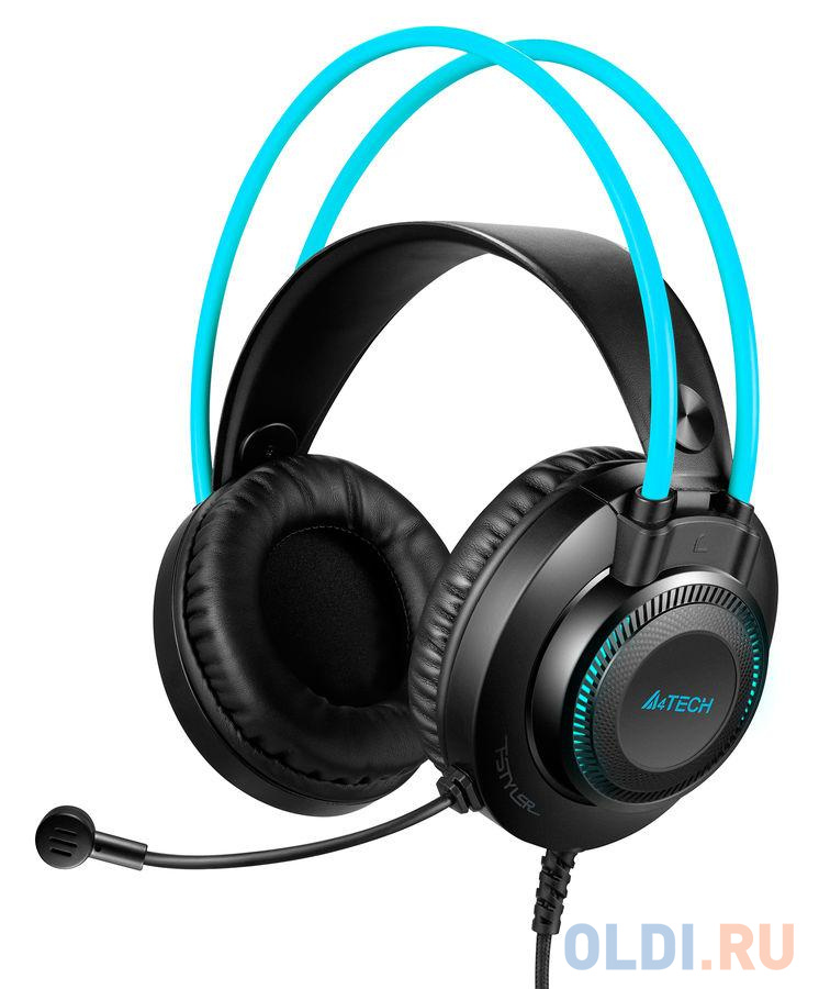 Наушники A4TECH Fstyler FH200i синий серый jbl headphone наушники модель wave flex tws beige