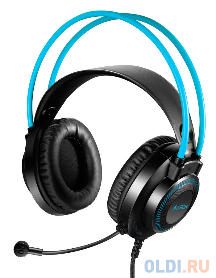 Наушники A4TECH Fstyler FH200i синий серый фото