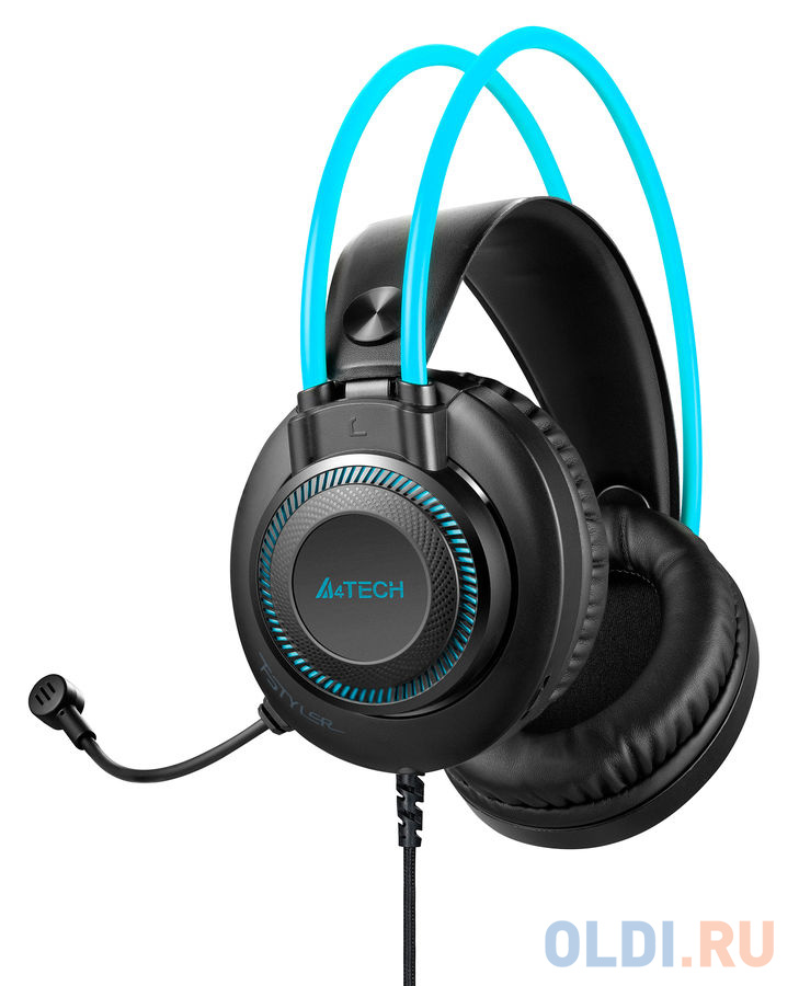 Наушники A4TECH Fstyler FH200i синий серый фото