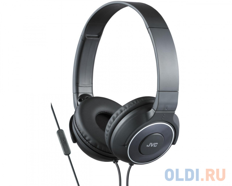 

Наушники JVC накладные легкие, модель HA-SR225-B-E. Цвет: черный