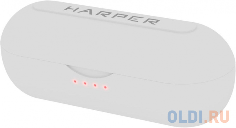 Наушники HARPER HB-515 White 80 Гц-20 КГц, 97 дБ, 32 Ом, 6мм, 50 мАч./500 мАч.,microUSB фото