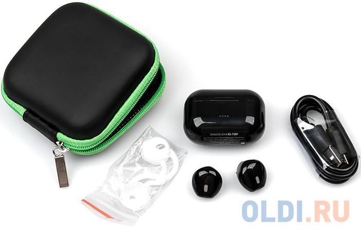 Dialog  ES-75BT BLACK Bluetooth с кнопкой ответа для мобильных устройств, черная фото