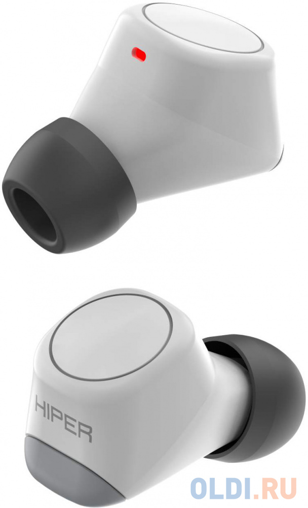 Гарнитура вкладыши Hiper TWS Smart IoT M1 серый беспроводные bluetooth в ушной раковине (HTW-M10) - фото 1