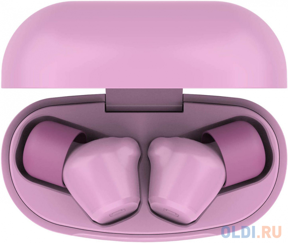 Гарнитура вкладыши Hiper HTW-KTX6 розовый беспроводные bluetooth в ушной раковине (TWS WELLE PINK) - фото 5