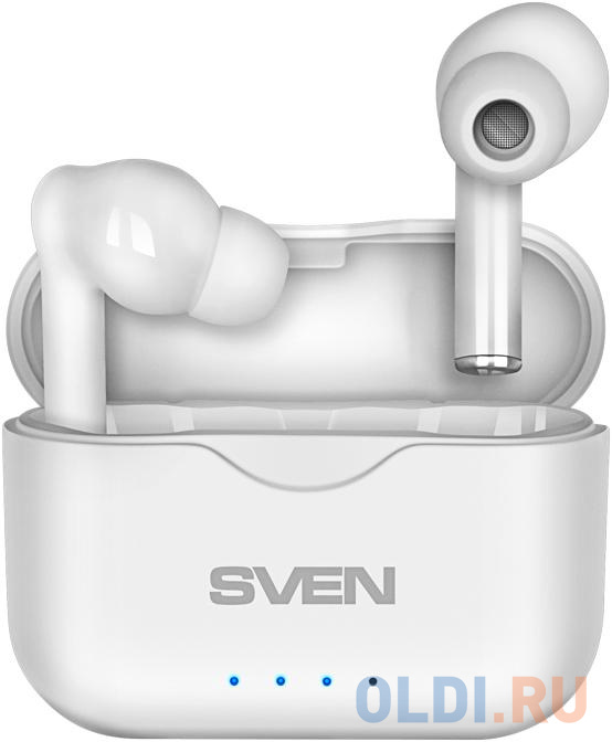Гарнитура вкладыши Sven E-701BT белый беспроводные bluetooth в ушной раковине (SV-019518) - фото 4