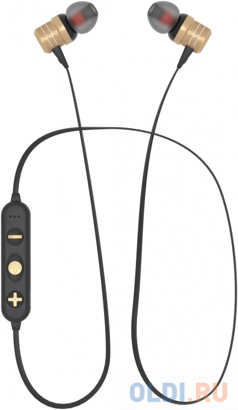

Наушники Bluetooth вакуумные с шейным шнурком More choice BG20 (Gold)