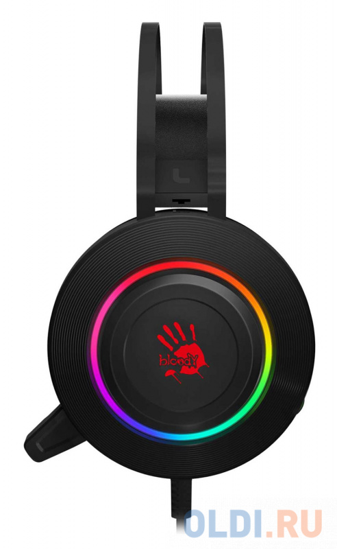 Наушники с микрофоном A4Tech Bloody G521 черный 2.3м мониторные USB оголовье (G521 (BLACK)) фото