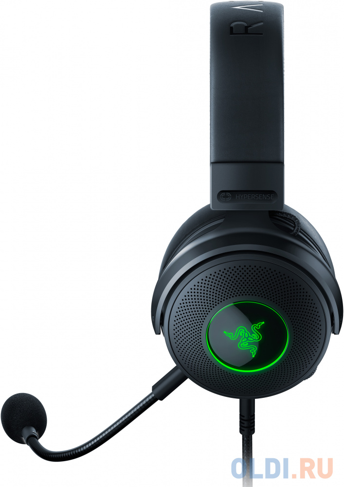 Игровая гарнитура проводная Razer Kraken V3 Hypersense черный RZ04-03770100-R3M1 Вид№2