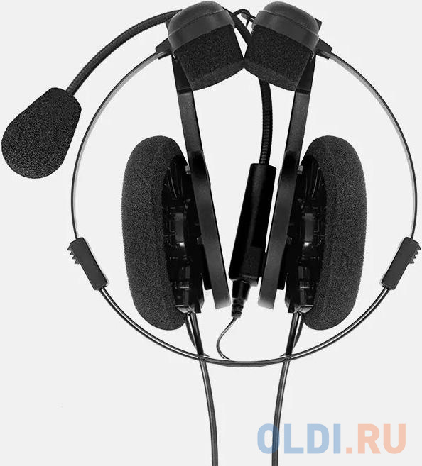 Наушники с микрофоном Koss Porta Pro Communication Headset черный матовый 1.2м накладные оголовье (80001740) - фото 2