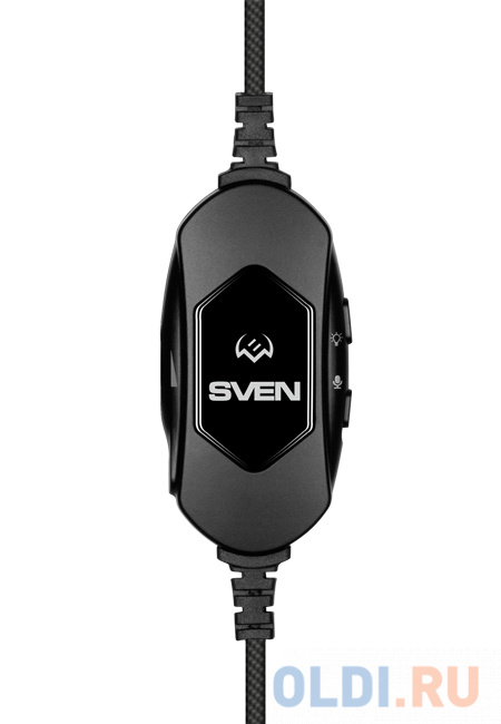 Наушники с микрофоном Sven AP-U1100MV черный 2.2м мониторные оголовье фото