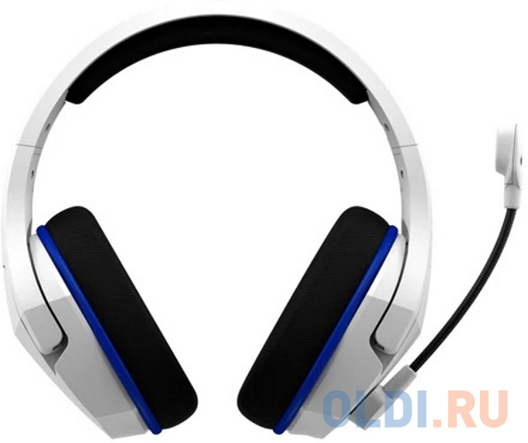Наушники с микрофоном HyperX Cloud Stinger Core белый/голубой накладные Radio оголовье (4P5J1AA) фото