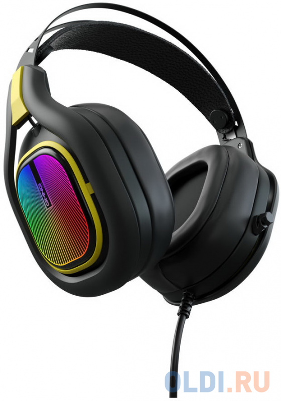 Наушники Oklick GMNG HS-L630G черный желтый фото