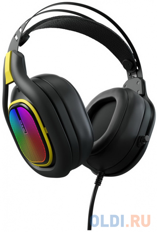 Наушники Oklick GMNG HS-L630G черный желтый фото